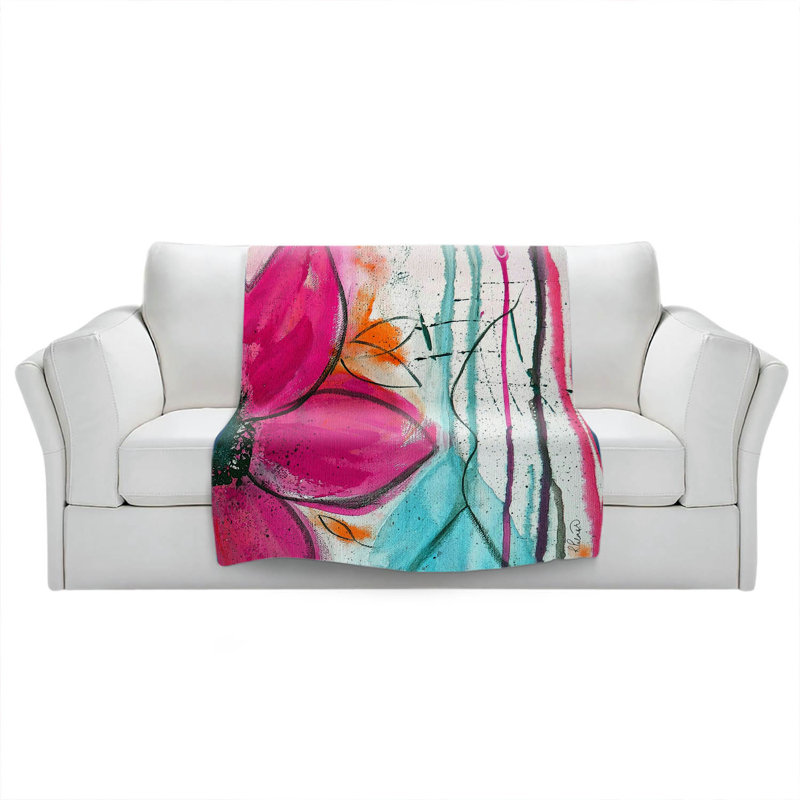Hand Woven Throw Blanket, 51" W x 60" L