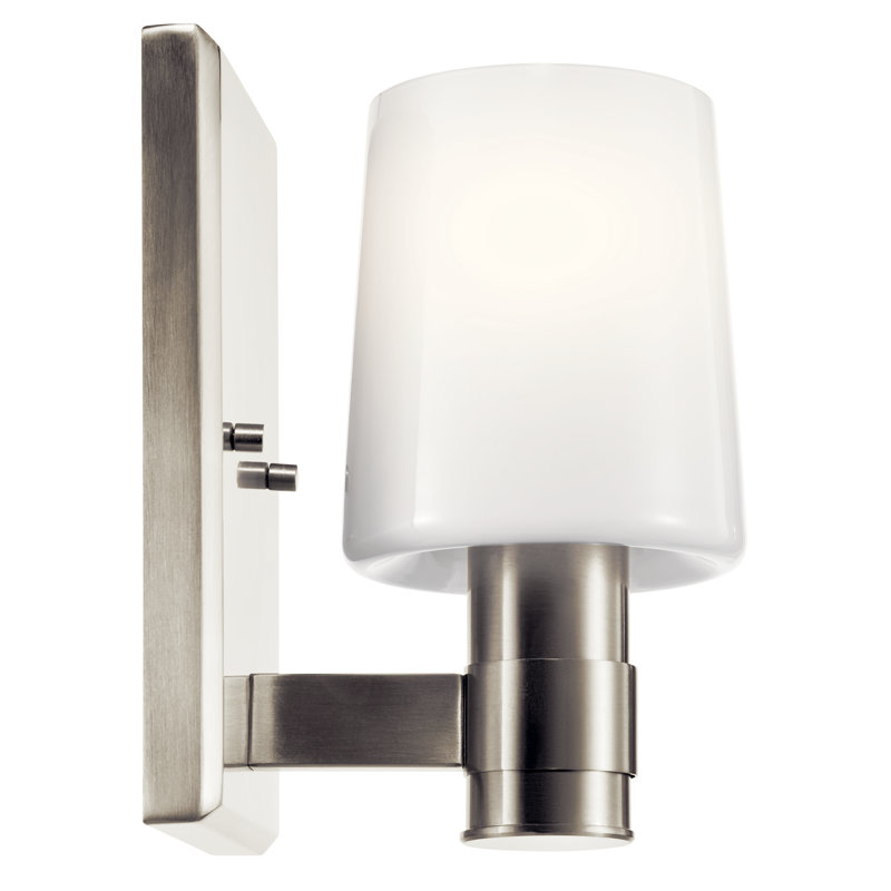 Jahray Steel Armed Sconce, Nickel