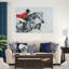 «Équestre, saut», peinture sur toile tendue-438497254