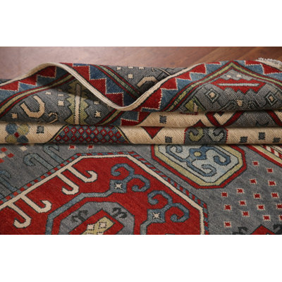 Tapis oriental géométrique Kazak 7 x 10