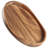 Acacia Wood Decorative Serving Tray with Handles, 17" x 13" Round