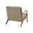 Novak Upholstered Mid-Century Armchair with Wood Arms and Frame-1467081222-1355296396