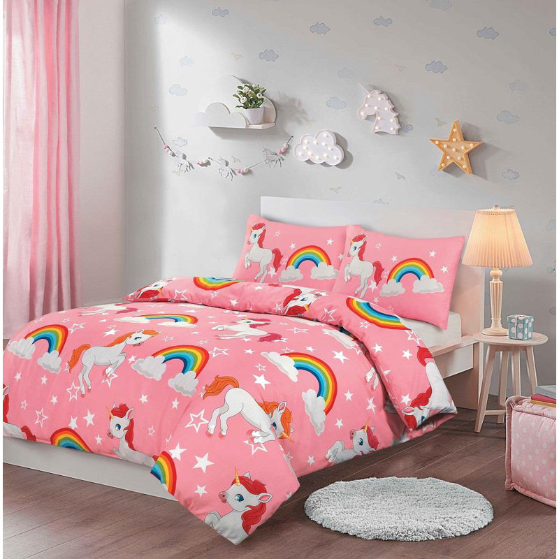 Snio Microfiber No Pattern Duvet Cover Set with Pillowcases Included