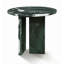 Table basse en marbre naturel, table d'appoint, table de bout, table de salon en pierre, 17,7 h 15,8 po / 45 h 40 cm, marbre véritable, marbre véritable-1125938477