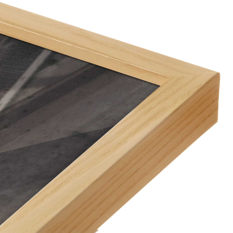 «Pier Angles I» par Nathan Larson, reproduction d'art, Brun clair, H 12 po x l 18 po