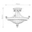 Lanesboro Glass Semi Flush Mount
