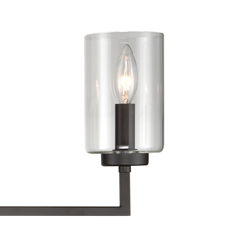 Éclairage pour salle de bain 4 lumières West End 29,75 po de largeur - Bronze huilé, Bronze frotté à l'huile