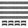 Ensemble de rail de fixation pour rail VEVOR E