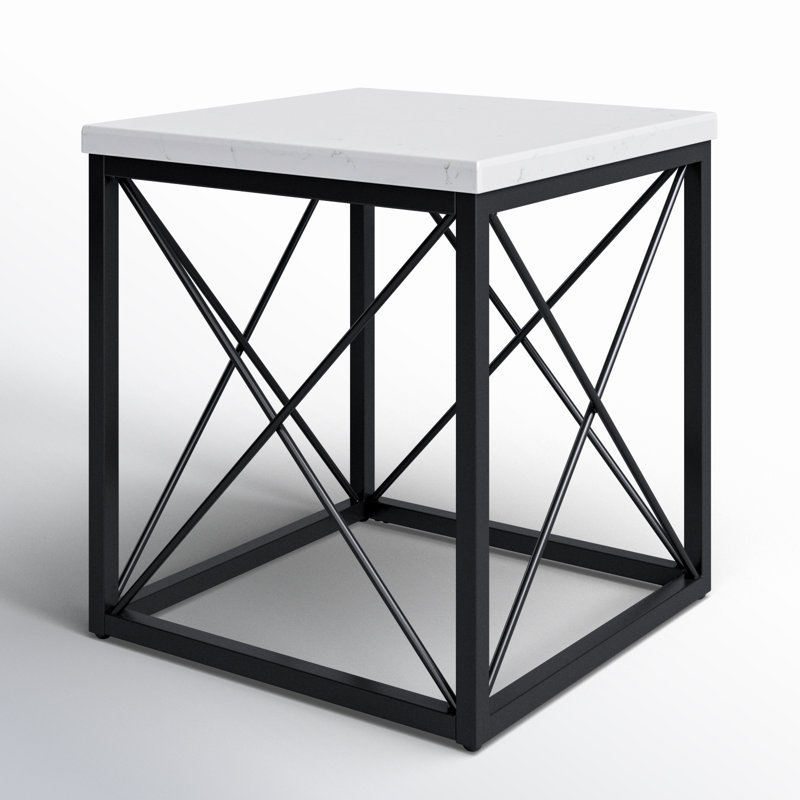 Geddes Marble Top End Table