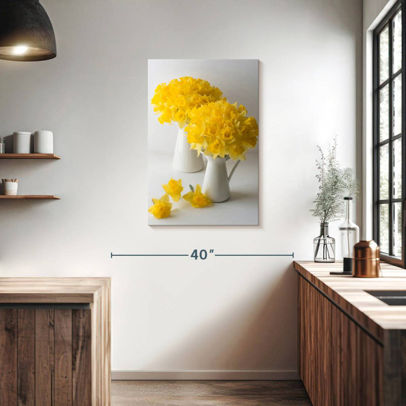 Fleurs de jonquille Harnek, H 36 po x l 24 po