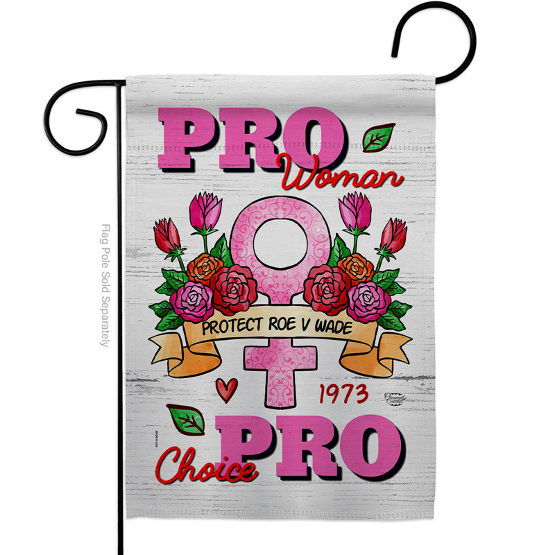 Pro Women Support Feminism Double-Sided Polyester Garden Flag