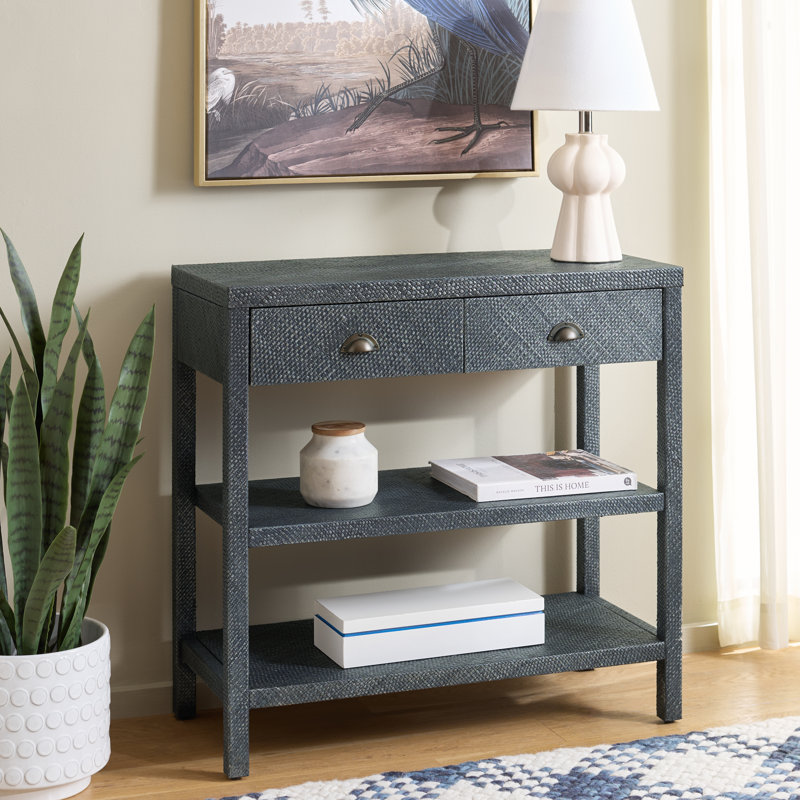 Maro 31" Console Table, Navy Blue