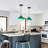 1-Light 7.87 Inch Globe Pendant With Gradient For Kitchen Island-1400582742