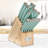 Hampton Forge Epicure Pistachio 17 Piece Cutlery Block Set, Pistachio Color