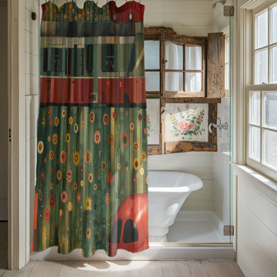 Spry Train - Premium Shower Curtain