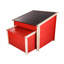 Poulailler ECOFLEX® Jumbo Fontana de New Age Pet avec boîte de nidification et enclos spacieux - Finition rouge-112476318