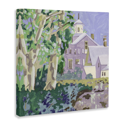 «Town Church Through Trees» par Melissa Wang