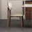 Minimalist retro rectangular dining table set-107441432