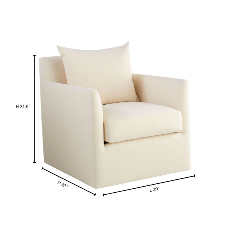 Sovente Upholstered Swivel Armchair