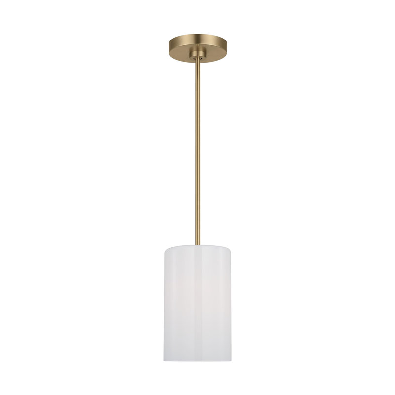 Luminaire suspendu simple à 1 lumière Eliana, Doré, Non