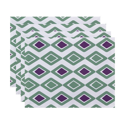 Ferrier Polyester Geometric Rectangle Placemat