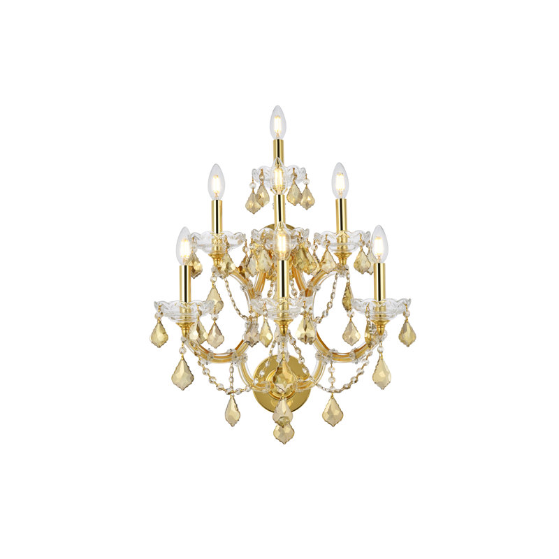 Stockard Wall Sconces, Gold, Golden Teak Smoky, Royal Cut