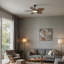 52inch Tropical Palm Leaf Ceiling Fan with Lights & Remote Control