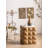 24.21" Brown Rectangular Solid Wood End Tables