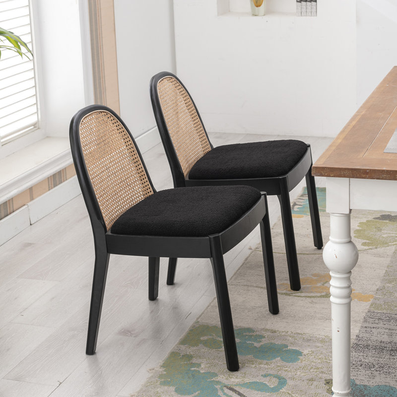 Chaise d'appoint Kashtyn, Noir, Noir