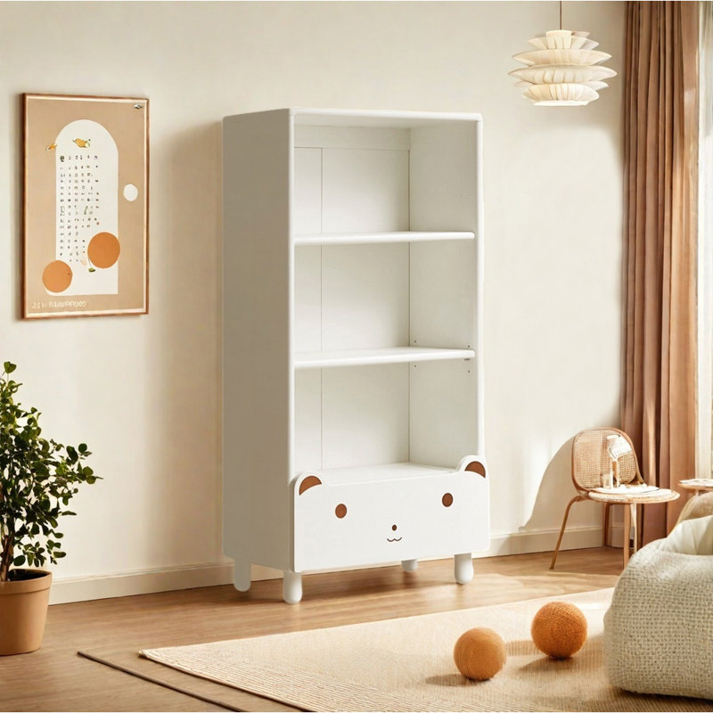 Cartoon style simple bookcase, (3 Shelves) 46.46"H x 23.62"W x 11.81"D