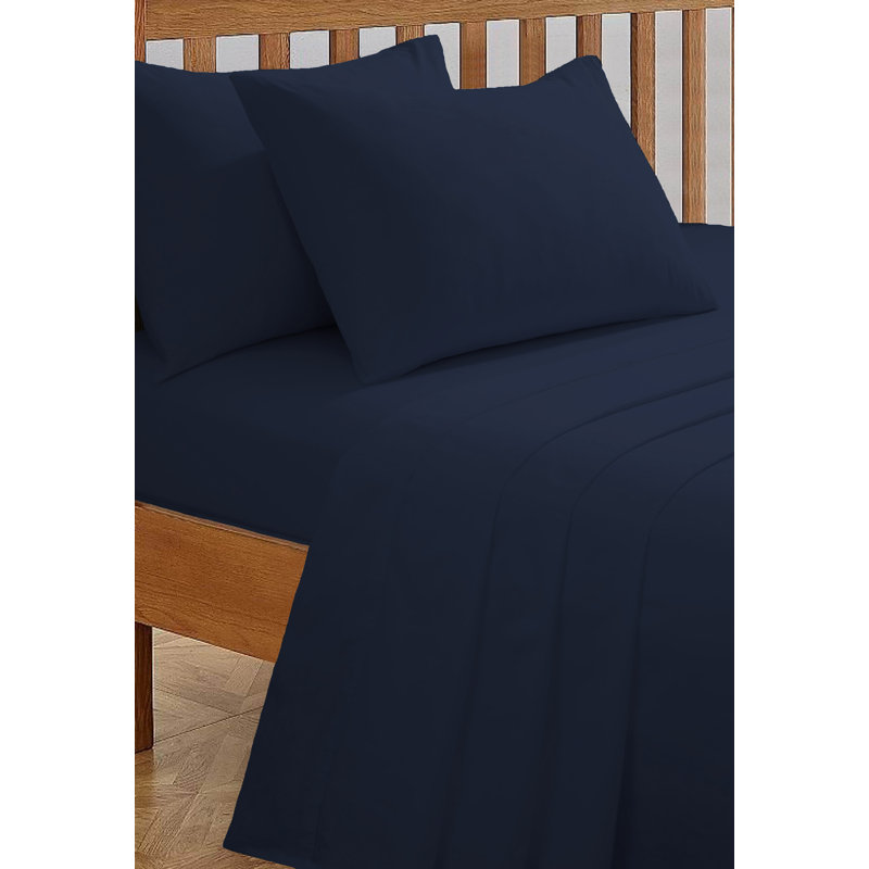 Deluxe Fitted Sheet - Navy, Kingsize (5')
