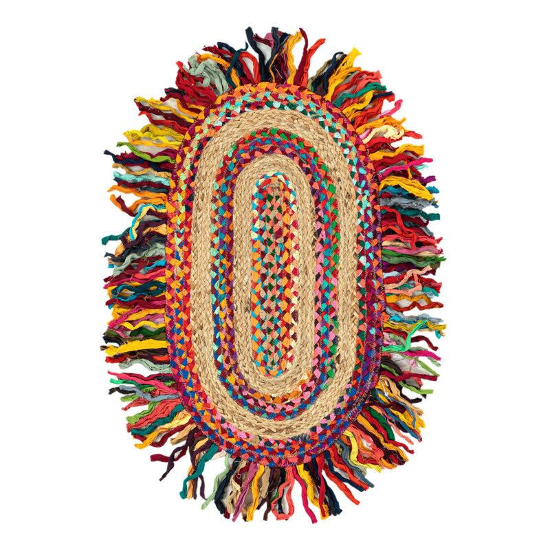 Tapis à volants, Ovale 2 pi x 3 pi 1 po