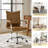 Lundgren Modern Faux Leather Swivel Task Office Chair with Tufted Back-471402550