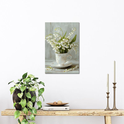 Art mural printanier printanier, impression sur toile printanière, affiche de peinture florale pour le salon, art de la nature pour chambre à coucher, toile encadrée, 12 po x 16 po