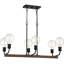 Luminaire suspendu 6 lumières pour îlot de cuisine
