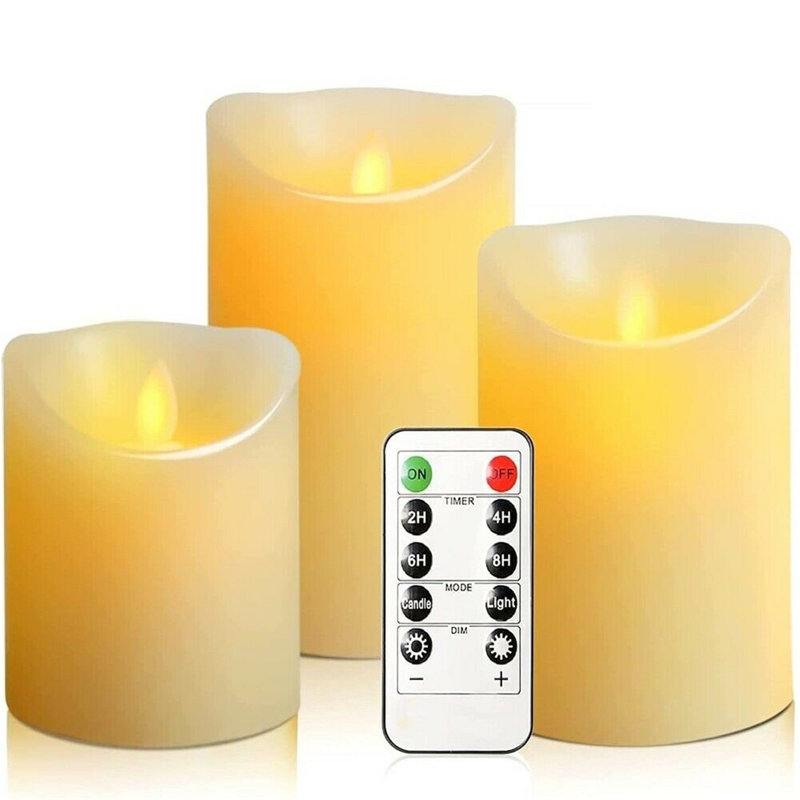 Unscented Flameless Pillar Candle