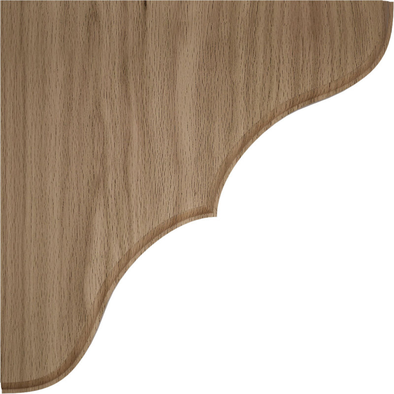 Support en bois Stratford, Chêne rouge, H 10 po x l 1,75 po x P 10 po