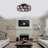 20in Modern Black Ceiling Fan