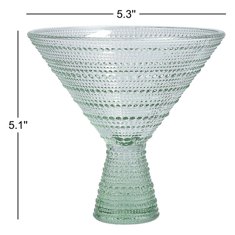 Fortessa Jupiter Glass, 11.5 Ounce Martini, Sage