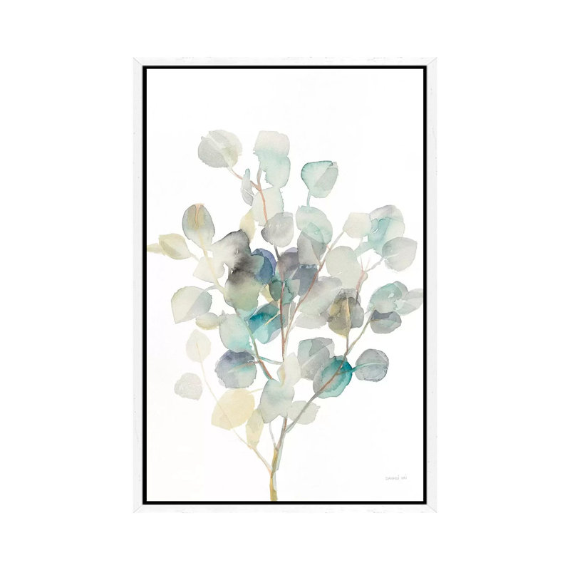Eucalyptus III White 1 Piece Wall Art on Canvas, 66.04 cm H x 45.72 cm W, White Framed