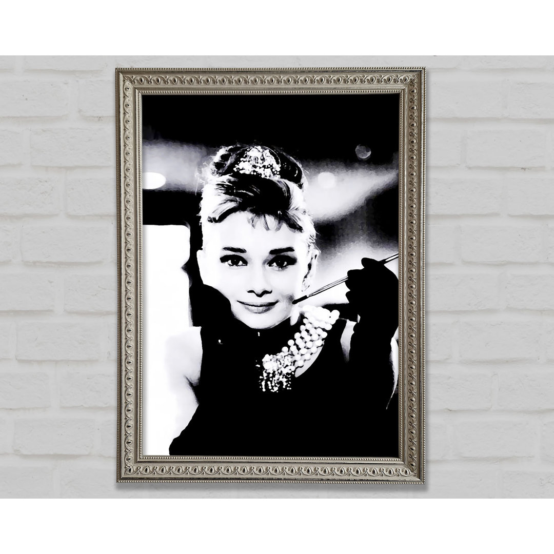 Audrey Hepburn Frühstück bei Tiffanys - Einzelner Bilderrahmen Druck