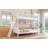 Brooke Wooden Bunk Bed with 3 Storage Shelves & Reversible Ladder-119969450