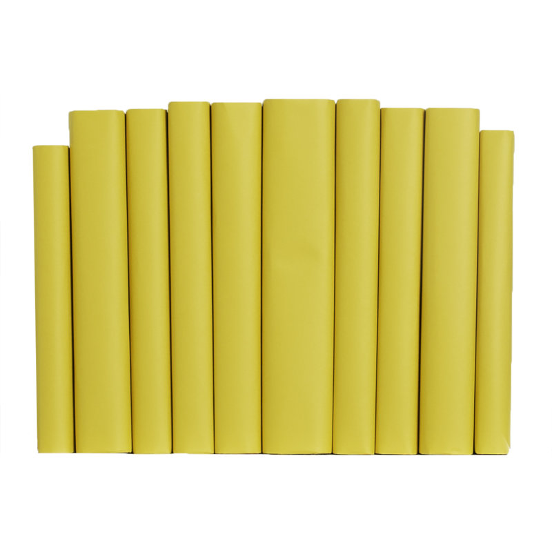 Livres décoratifs - Ensemble de livres sur papier safran - 1 pied de livres jaunes