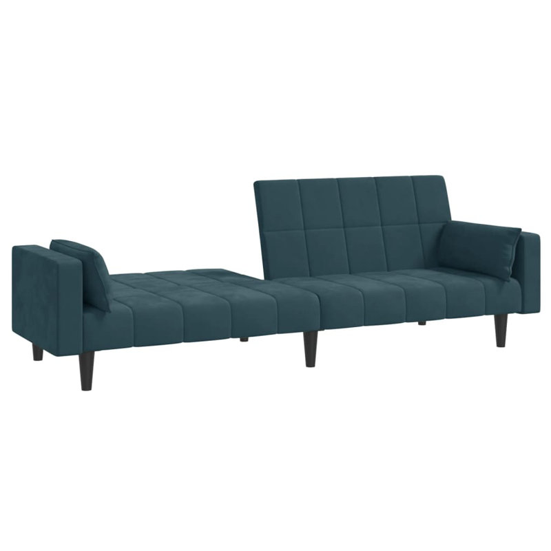 Terrene 86.6'' Velvet Sofa, Blue Velvet