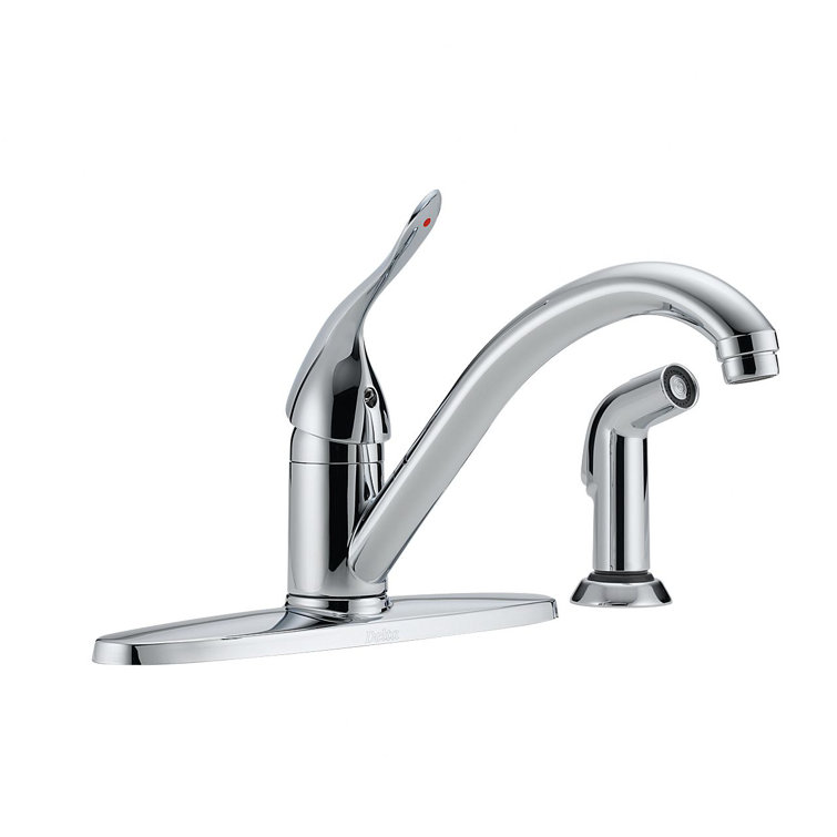 Distributeur d'eau chaude et froide avec bec pivotant