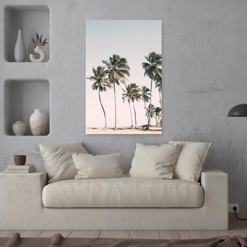 Art mural abstrait contemporain Blush, H 36 po x l 24 po