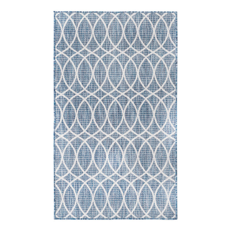 Tapis d'extérieur Blue_Unique, Rectangle 3 pi x 5 pi 3 po