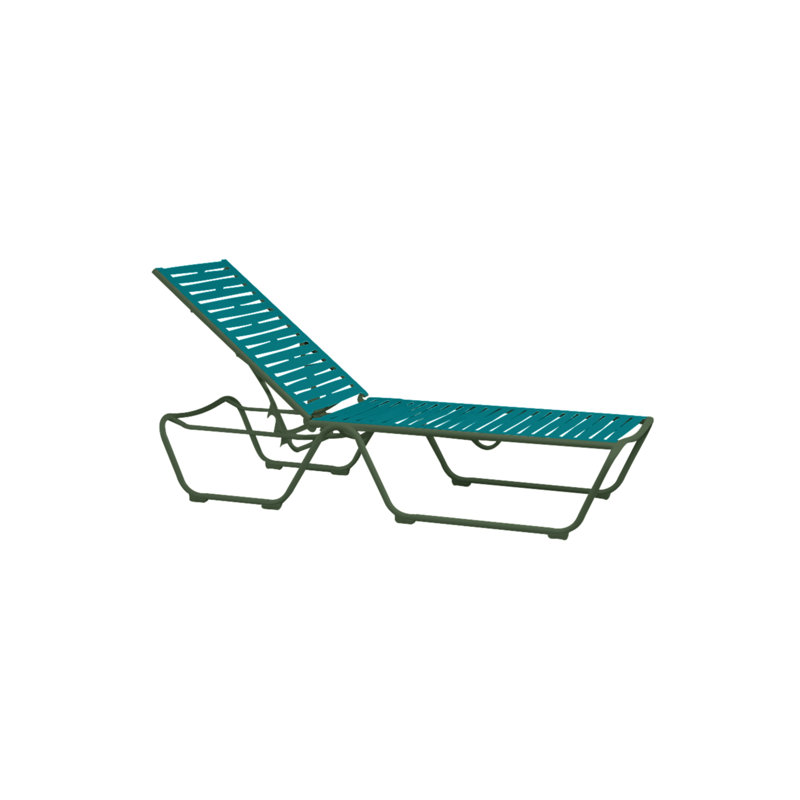 Millennia EZ Span™ Outdoor Metal Chaise Lounge, Jade , Shell
