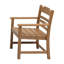 2 pièces Chaise de salle à manger de patio avec accoudoirs, hanches, grain de bois pour la cour arrière de la piscine, résistance, accoudoirs brun clair, matériau des hanches, surface de l'eau, coloration-1518380338