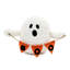 Fabric Standing Ghost Carrying "Boo" Flag Décor - Set of 4 - 7" x 3.5" x 6" - Orange/White